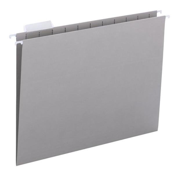 Smead Folder, Hanging, Ltr, 1/5, Gray Pk SMD64063
